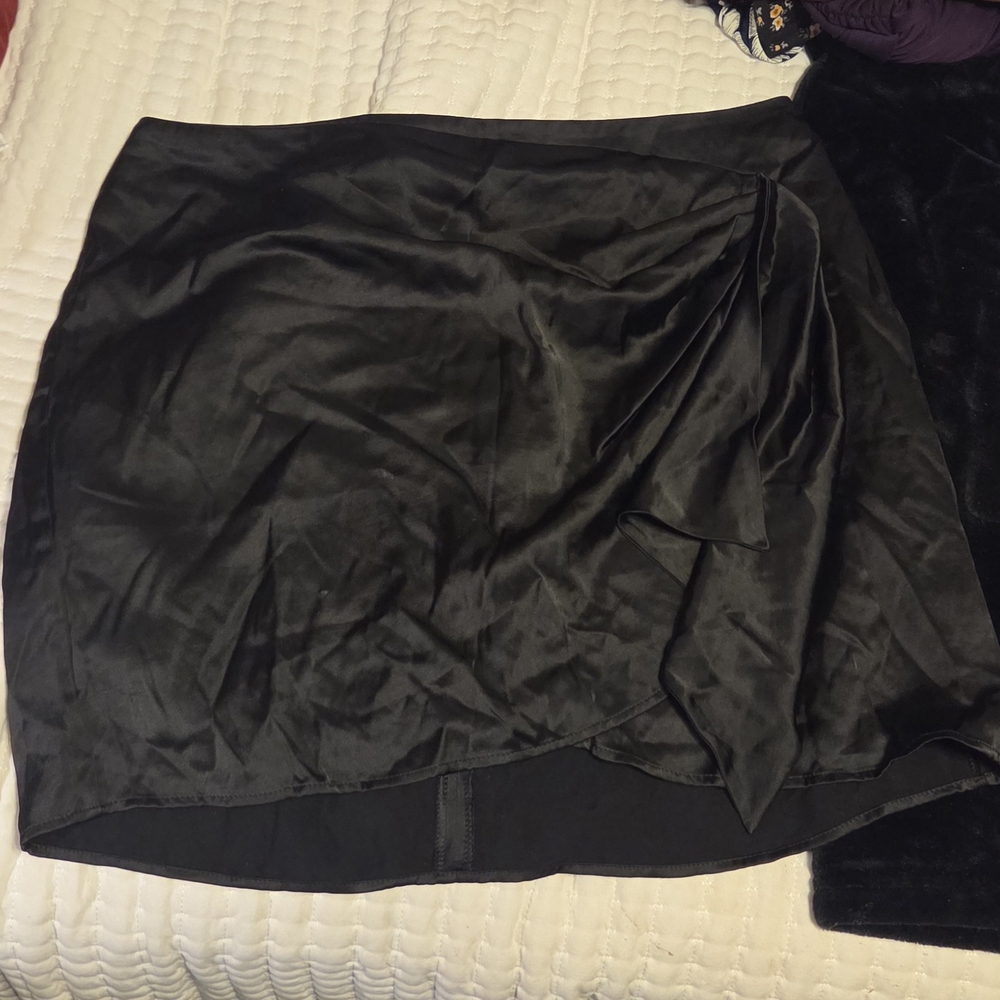 Express Black Asymmetrical Women's Skirt